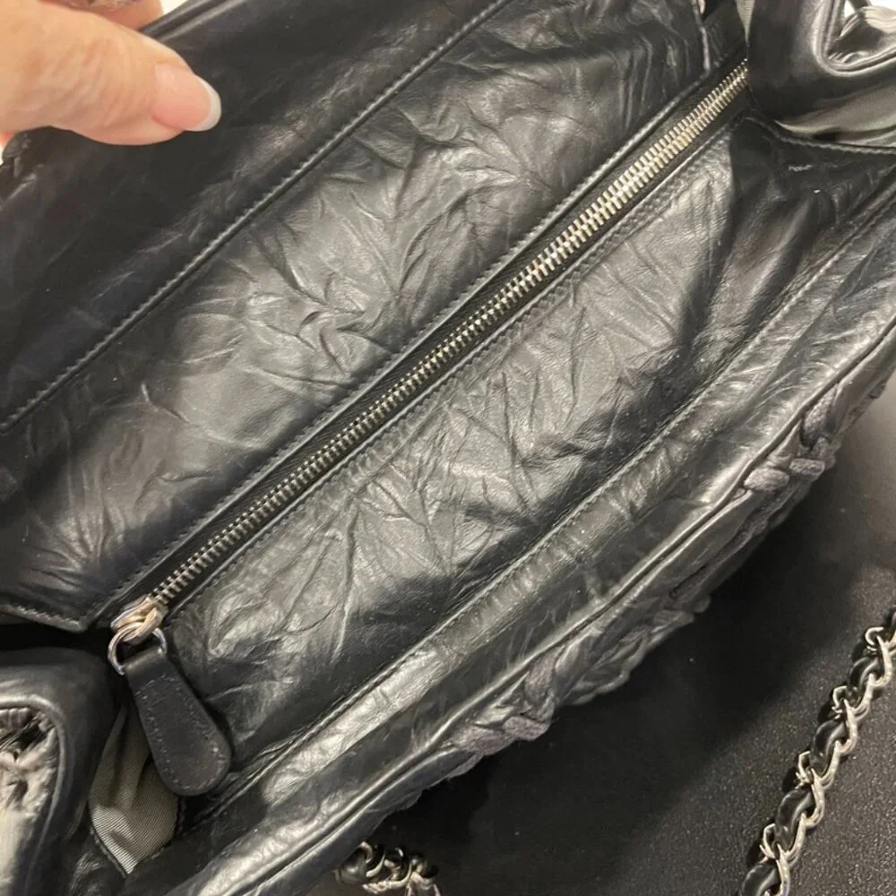 Chanel Ultra Stitch Tote with Silver Hardware (1181)